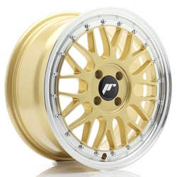 JR Wheels JR23 16x7 ET40 4x100 Gold w/Machined Lip