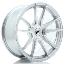 JR Wheels JR21 18x8 ET20-40 BLANK Silver Machined