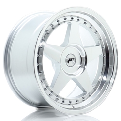 JR Wheels JR6 18x9 ET20-35 BLANK Silver Machined Face